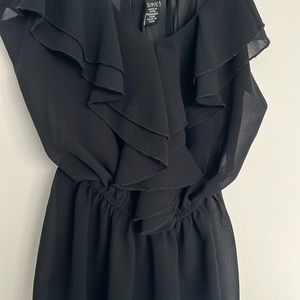 Black Blouse Tank Top - size small